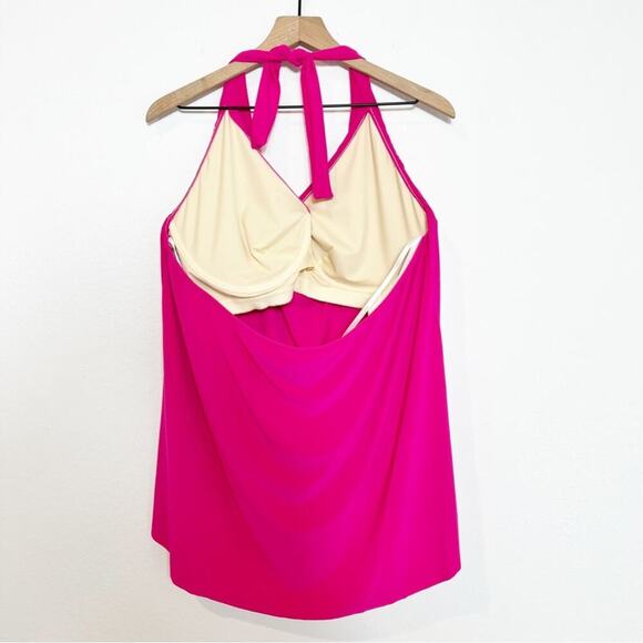 MAGICSUIT SOPHIE UNDERWIRE TANKINI TOP PLUS SIZE 22W ROSE BRAND NEW - Picture 4 of 8